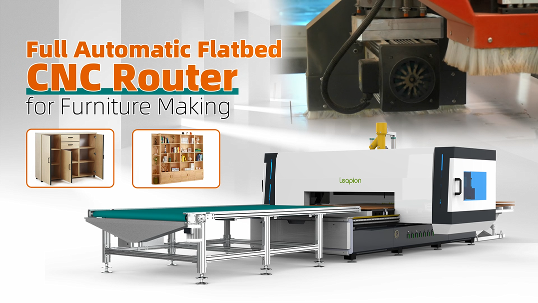 Full Automatic Flatbed CNC Router for Furniture Making